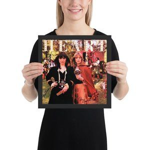 Heart FRAMED reprint signed "Little Queen" album Framed Reprint